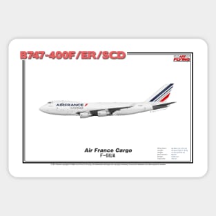 Boeing B747-400F/ER/SCD - Air France Cargo (Art Print) Sticker